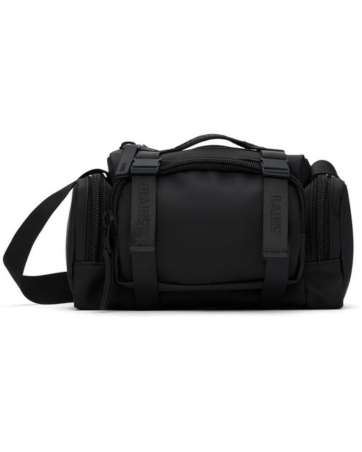 Rains Black Trail Crossbody Bag for men
