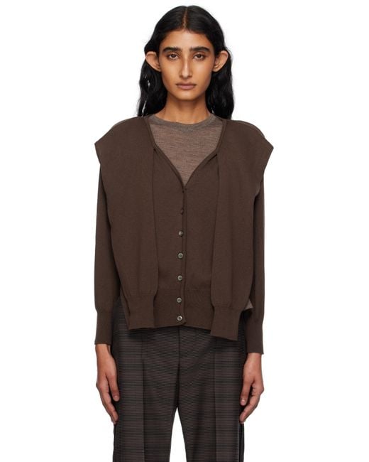 OPEN YY Black Sleeve Layered Cardigan
