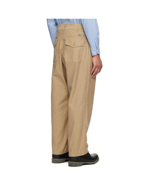 Neighborhood Natural Two Tuck Cargo Pants for men