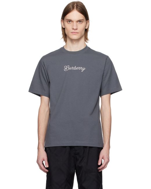 Burberry Black Surfer Knight Cotton T-Shirt for men