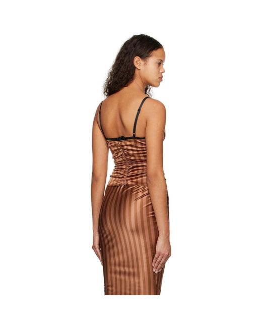 Miaou Orange Ssense Work Capsule – Brown Renzo Tank Top