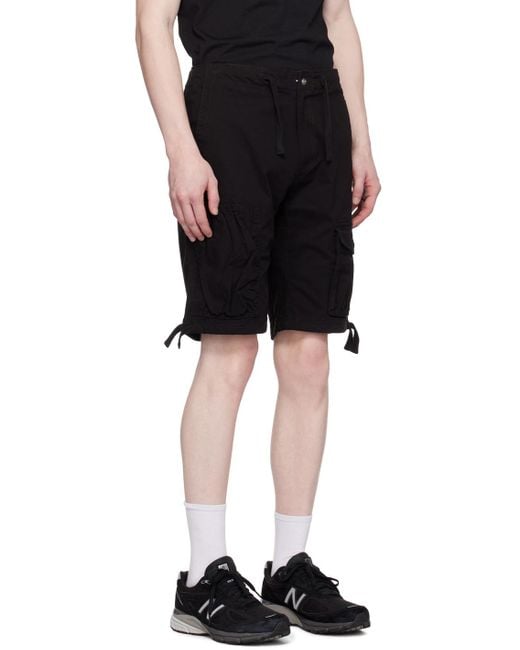 BBCICECREAM Black Patch Shorts for men