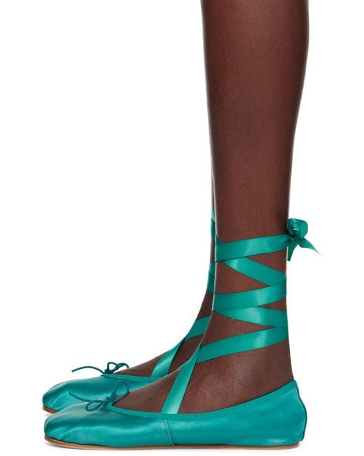 Repetto Green Sophia Ballerina Flats