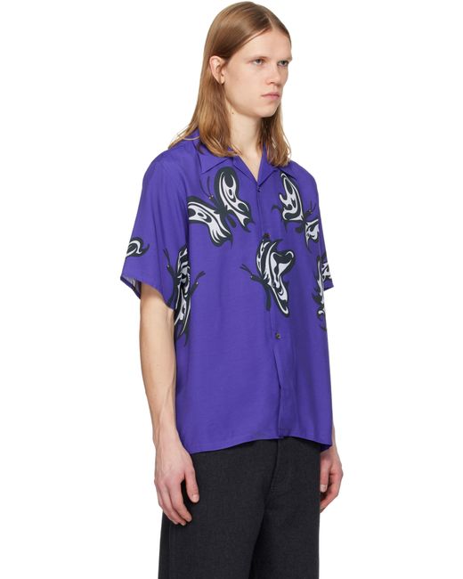 Needles Purple Kae Tanaka Edition S/S One-Up Shirt for men