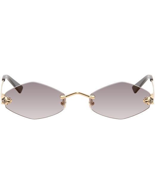Cartier Black 'Panthère De Sunglasses for men