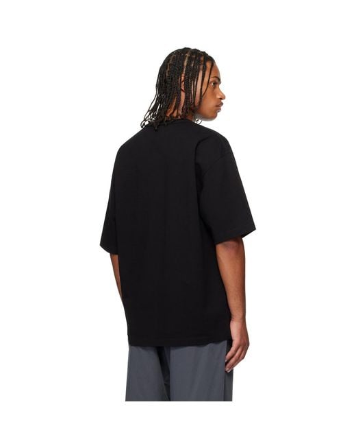 Lemaire Black Boxy Short Sleeve T-Shirt for men