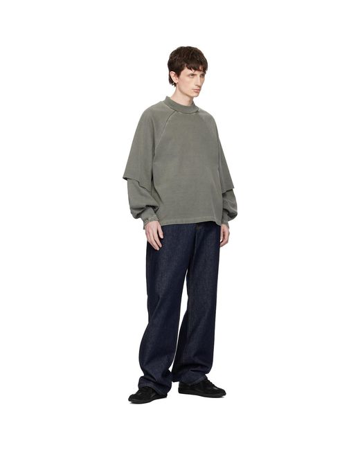 Seventh Gray Raglan Layered Longsleeve T-Shirt for men