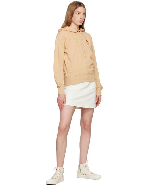 KENZO Natural Beige Paris Boke Flower Hoodie