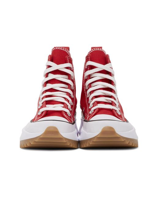 converse red run star hike
