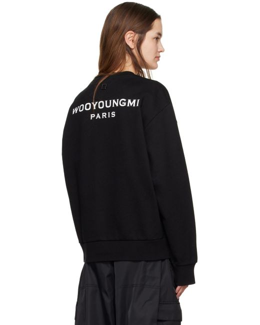 Wooyoungmi Black Patch Sweatshirt