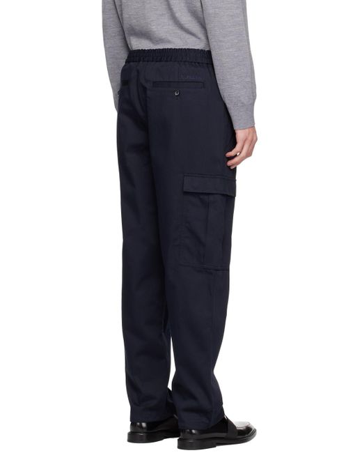 Burberry Blue Navy Capleton Cargo Pants for men