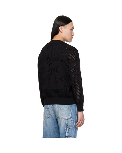 Amiri Black 22' Crewneck Sweater for men
