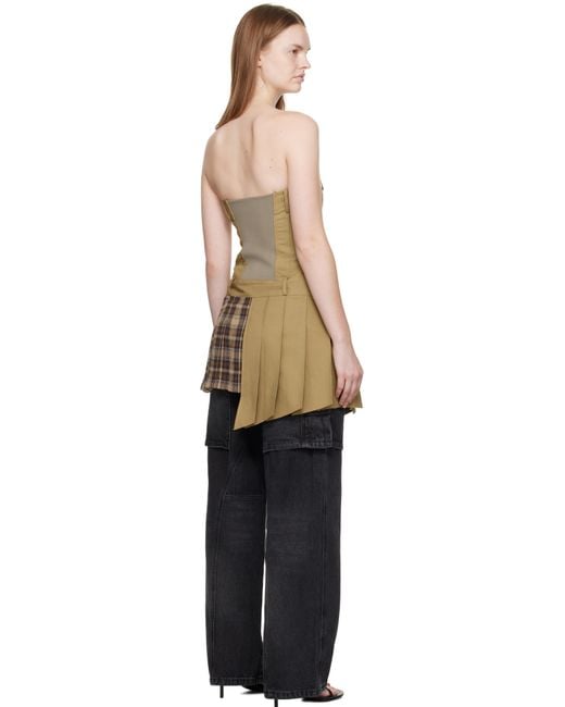 ANDERSSON BELL Black Double Pleats Trench Minidress