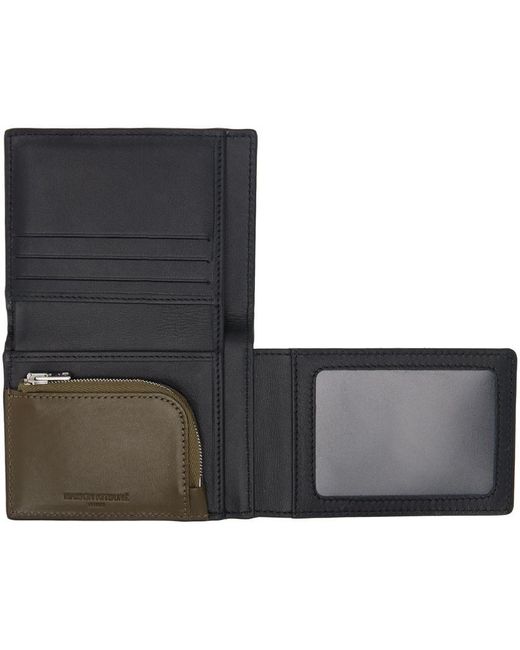 Maison Kitsuné Black Trifold Wallet for Men Lyst