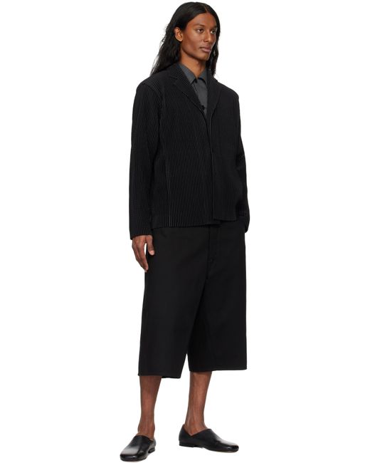 Homme Plissé Issey Miyake Black Homme Plissé Issey Miyake Outer Mesh Blazer for men