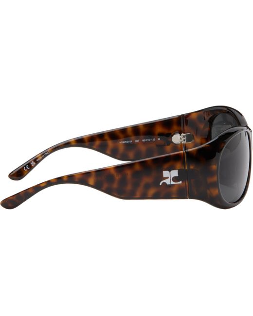 Courreges ブラウン Hybrid 01 サングラス Black