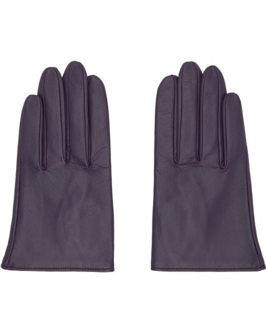Yohji Yamamoto Blue Short Gloves