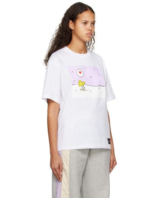 Moncler White Peanuts Printed T-shirt