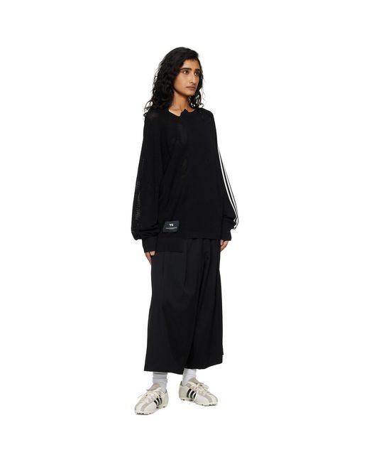 Y-3 Black Logo Knit Sweater