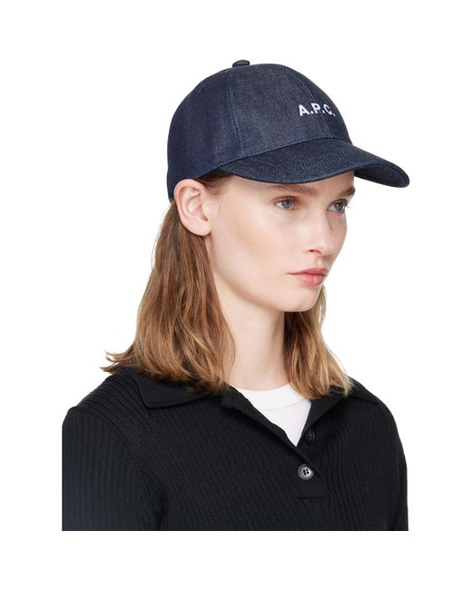 A.P.C. Blue Charlie Baseball Cap