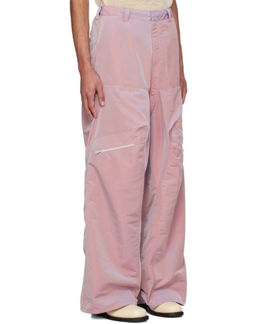 Y. Project Pink Gathered Trousers for men