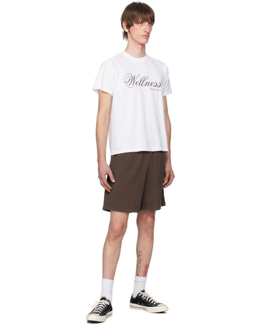 Sporty & Rich Brown 'athletic Club' Shorts for men
