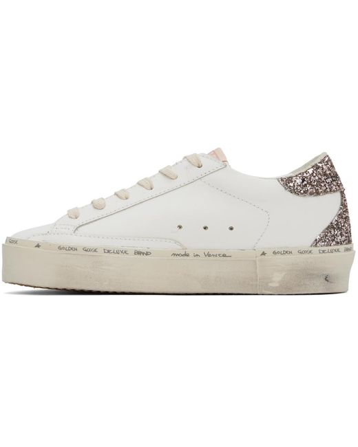 Golden Goose Deluxe Brand Black White & Pink Hi Star Classic Sneakers