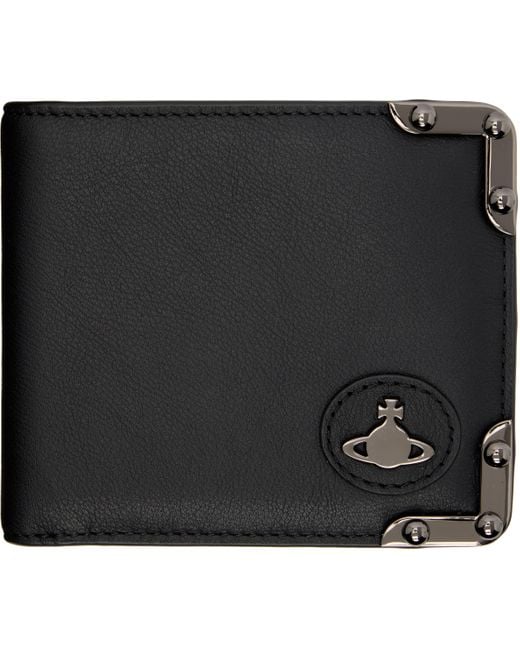 Vivienne Westwood Black Billfold Wallet for men