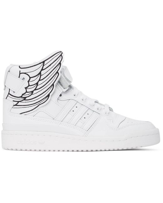 Adidas Originals White Jeremy Scott Edition Wings 4.0 Sneakers