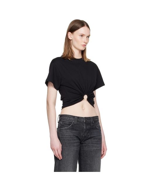 Rabanne Black Piercing T-Shirt