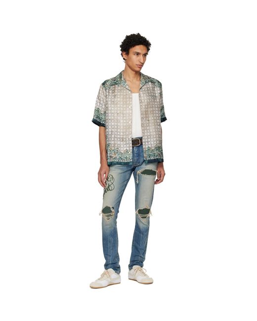 Amiri Blue Hollywood' Mx1 Jeans for men