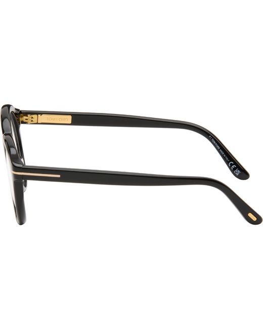 Tom Ford Black Round Glasses for men