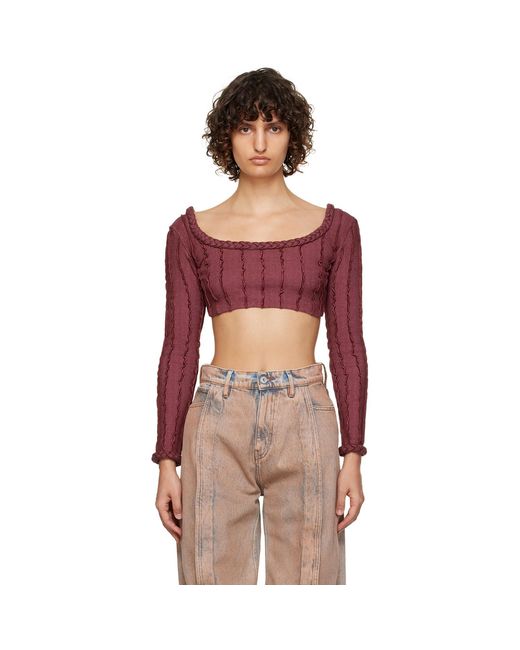 Helenamanzano Red Braided Blouse