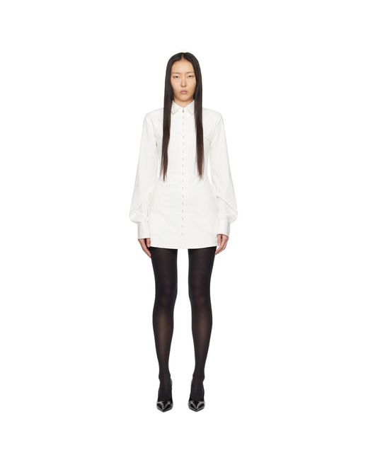 Dion Lee Black Off-white Hook Tube Minidress