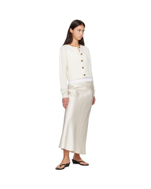 Loulou de Saison White Off- Heike Cashmere Cardigan