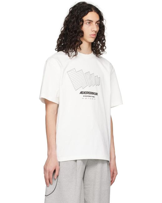Adererror White Tts T-shirt for men
