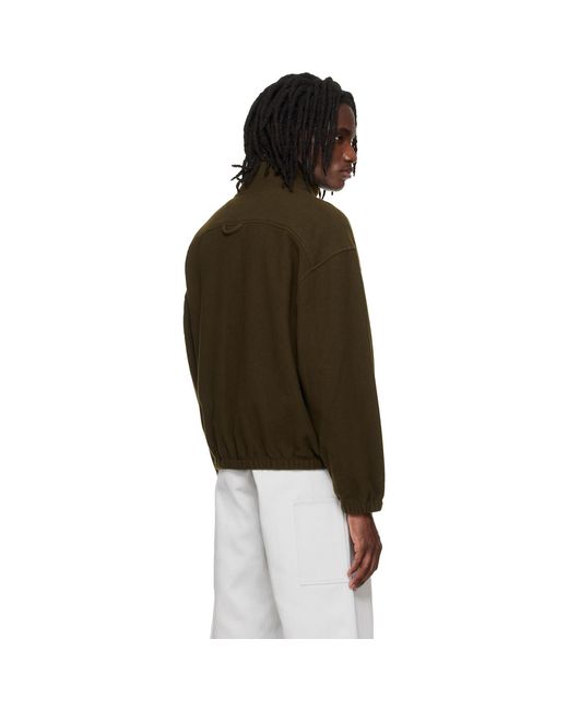 Rier Brown Khaki Fleece Sweatshirt for men