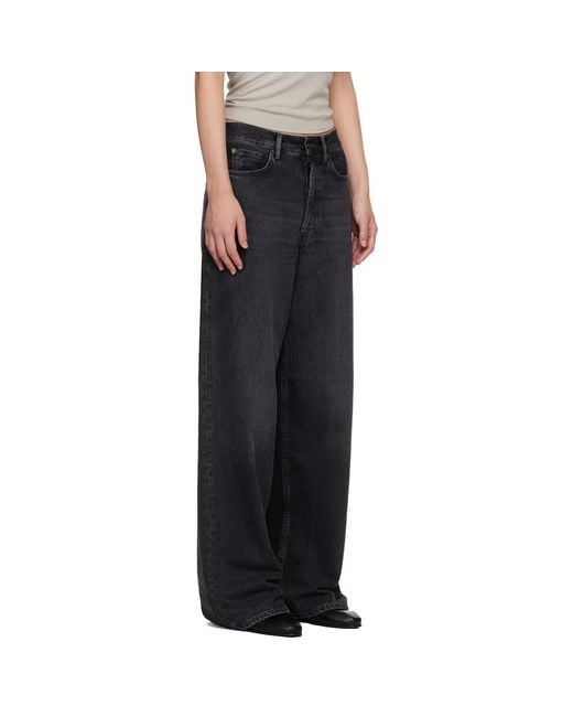 Acne Black Loose Fit 1981 Jeans