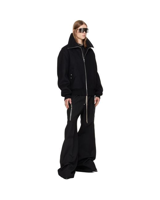 Rick Owens Black Tower Heizer Belas Cargo Pants for men