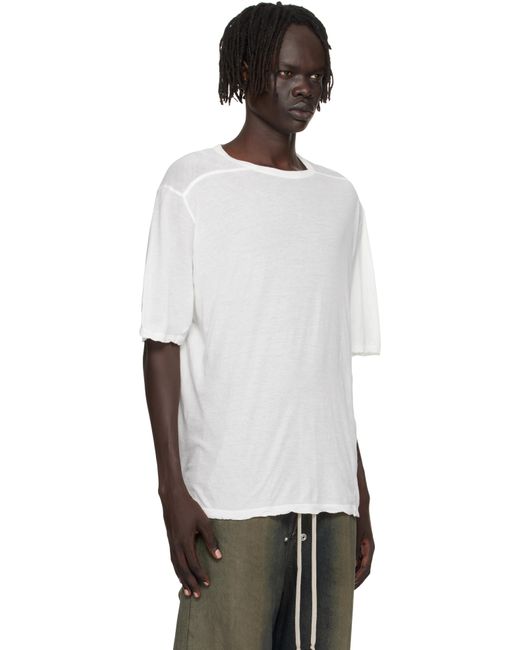 Rick Owens Black Off- Concordians Brad T-Shirt for men