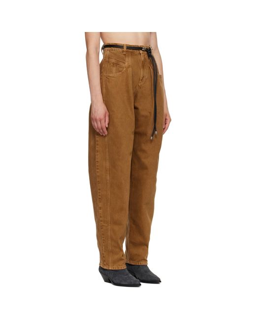 Isabel Marant Brown Tan Lisha Jeans