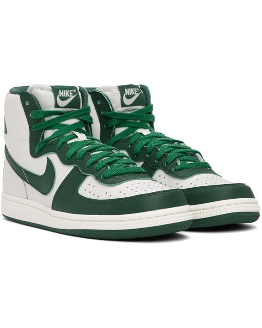 Nike Green & Off-white Terminator High Sneakers for men