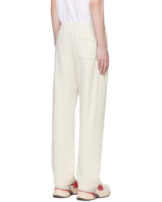 Palm Angels Natural Off-white Slim Sweatpants for men