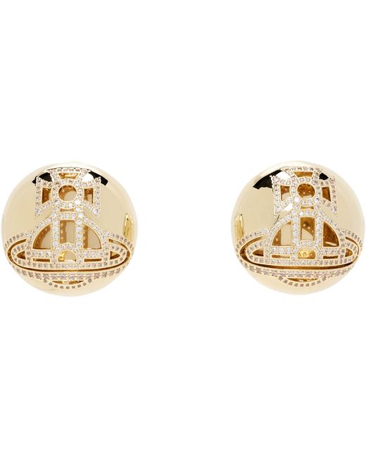Vivienne Westwood White Lennie Earrings