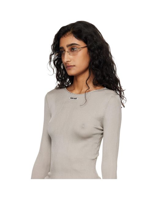 Miu Miu Black Rimless Glasses