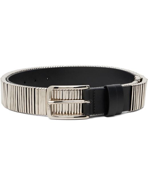 HELIOT EMIL Black Node Belt for men
