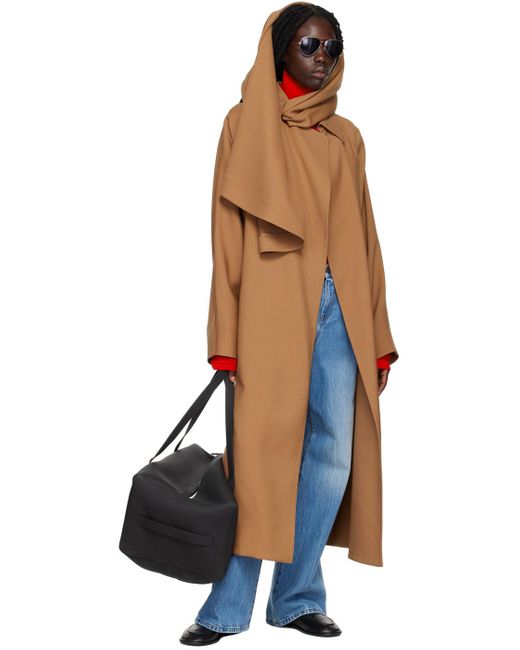 The Row Black Brown Maia Trench Coat