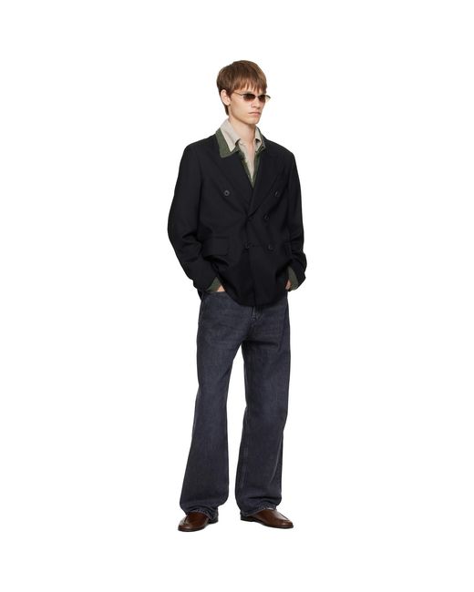 Our Legacy Black Unstructured Db Blazer for men