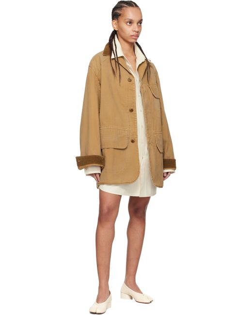 Maison Margiela オフホワイト Tabi New Ballerina ヒール