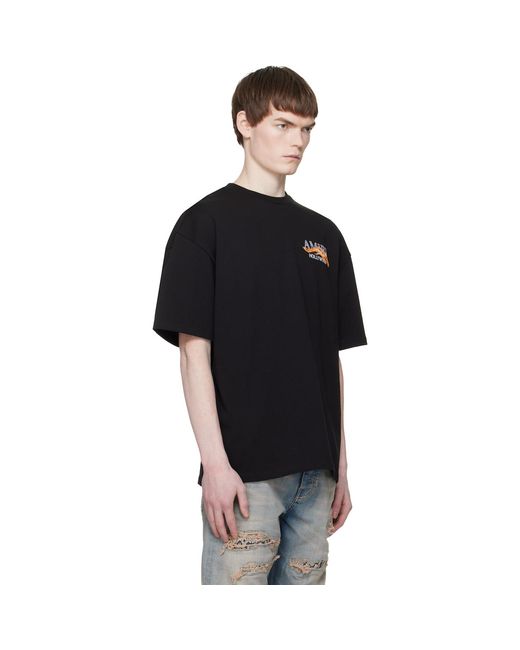 Amiri Black Jersey Hollywood Horse T-Shirt for men